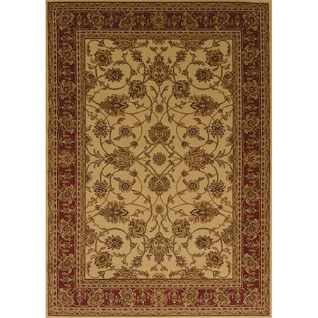 United Weavers 5 ft. 3 in. x 7 ft. 2 in. Affinity Reza Area RugIvory 750 00815 58